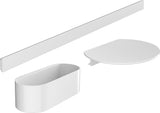 HANSGROHE WallStoris Badewannenset mattschwarz – Wandstange mit Ablage und Korb