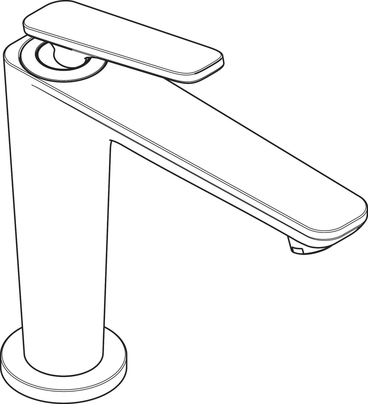 AXOR Citterio C Einhebel-Waschtischmischer 125 mm mit Ablaufgarnitur, chrom