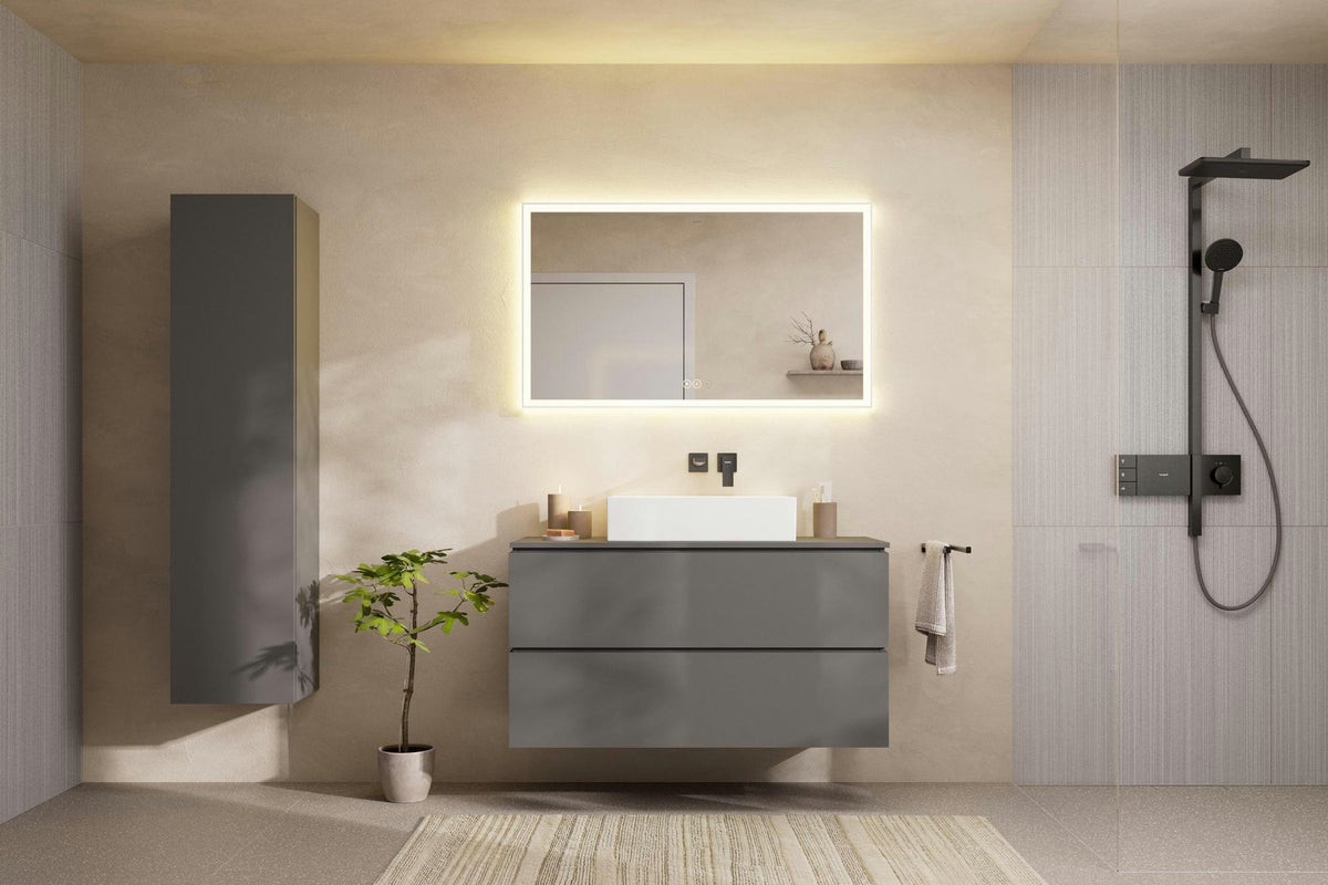 Hansgrohe AddStoris Handtuchhalter 2-armig 445 mm Chrom – Wandmontage, verdeckte Befestigung