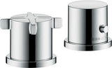 AXOR CITTERIO E 2-Loch-Wannenrandarmatur DN 15 mit Thermostat, Chrom – Hansgrohe