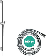 HANSGROHE Unica Pulsify Brausestange 650 mm Chrom mit Handbrausehalterung und Brauseschlauch