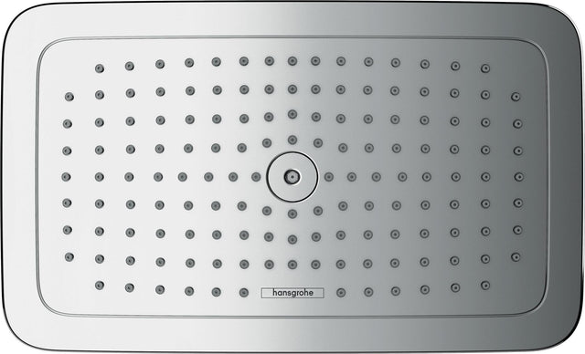 HANSGROHE Kopfbrause Croma E 280 1jet EcoSmart 9 l/min chrom – 280 x 170 mm, RainAir, wand- oder deckenmontierbar