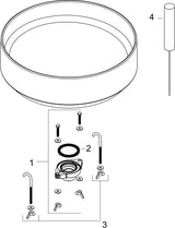 HANSGROHE Aufsatzwaschtisch Xuniva Evo E 650x400mm matt schwarz ohne Hahnloch