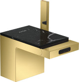 AXOR MYEDITION Einhebel-Bidetmischer ohne Platte polished gold optic mit Push-Open Ablaufgarnitur