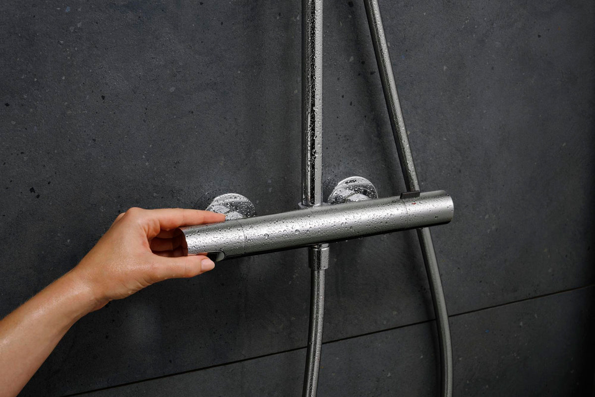 HANSGROHE Showerpipe Pulsify S Puro 1 Jet mit Thermostat in Chrom