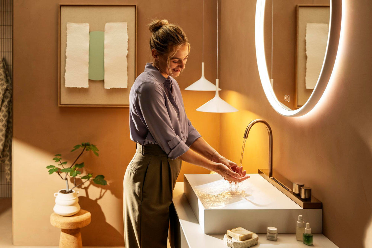 HANSGROHE Waschtischunterschrank Xevolos E 980 mm grifflos mit PushOpen und SoftClose