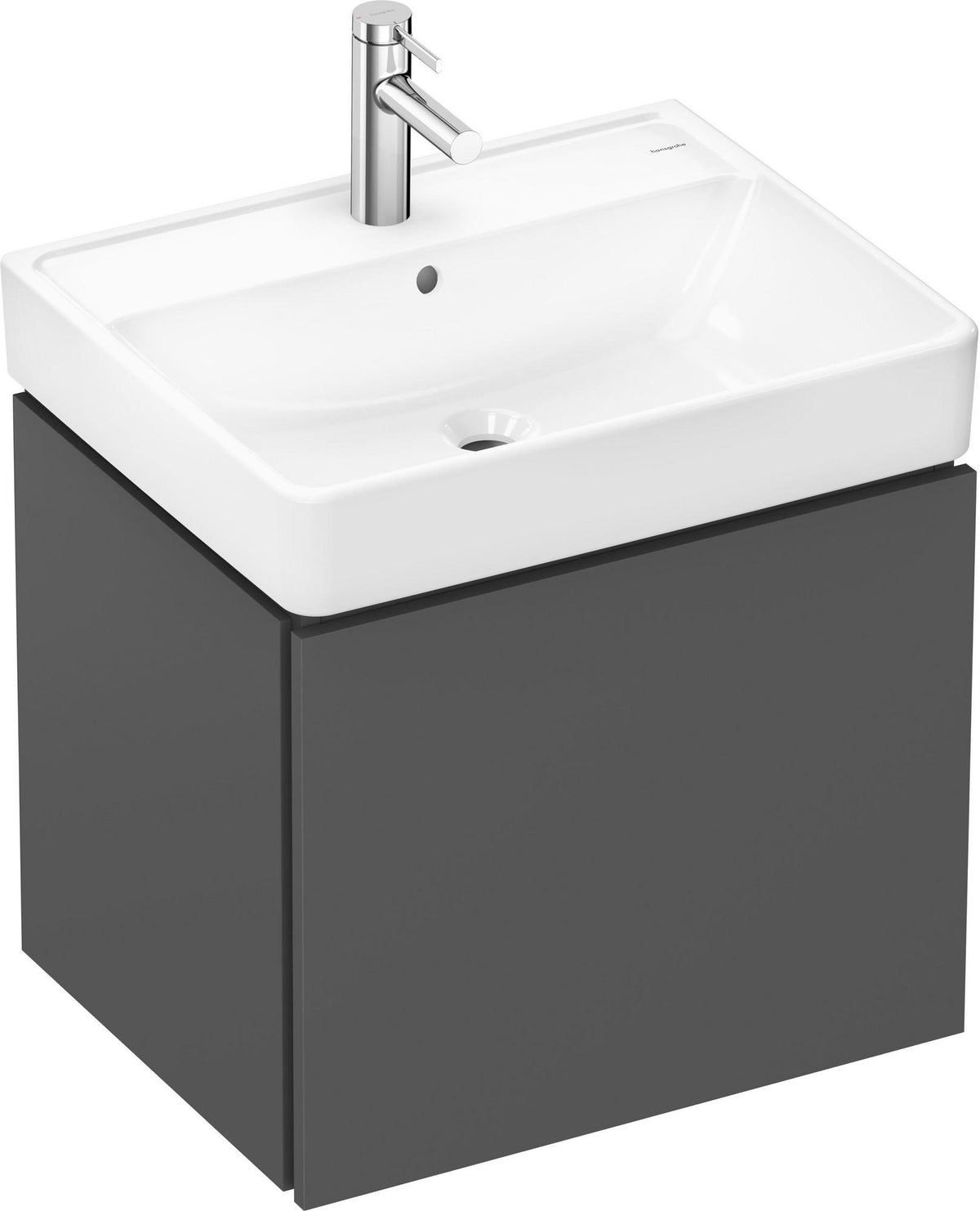 Hansgrohe Xanuia Q Waschtisch 600x480 mm weiß ohne Hahnloch mit Überlauf