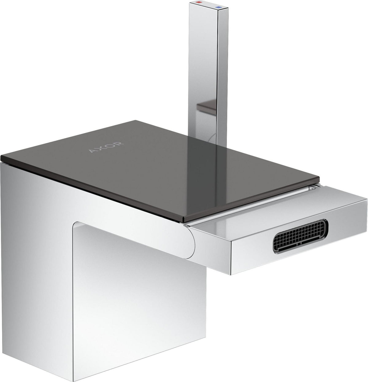 AXOR MyEdition Platte 150 in Leder – Abnehmbare Design-Abdeckung für Waschtischarmaturen