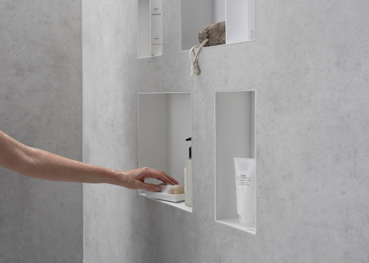 HANSGROHE XtraStoris Minimalistic Wandnische rahmenlos mattschwarz 300x150x100 mm
