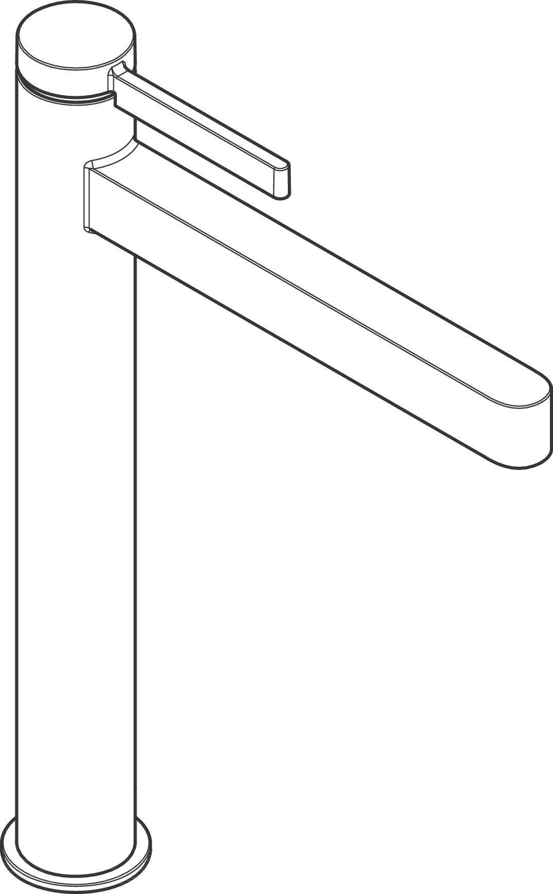 Hansgrohe Finoris 260 Waschtischmischer CoolStart Highriser Chrom mit Push-Open Ablaufgarnitur
