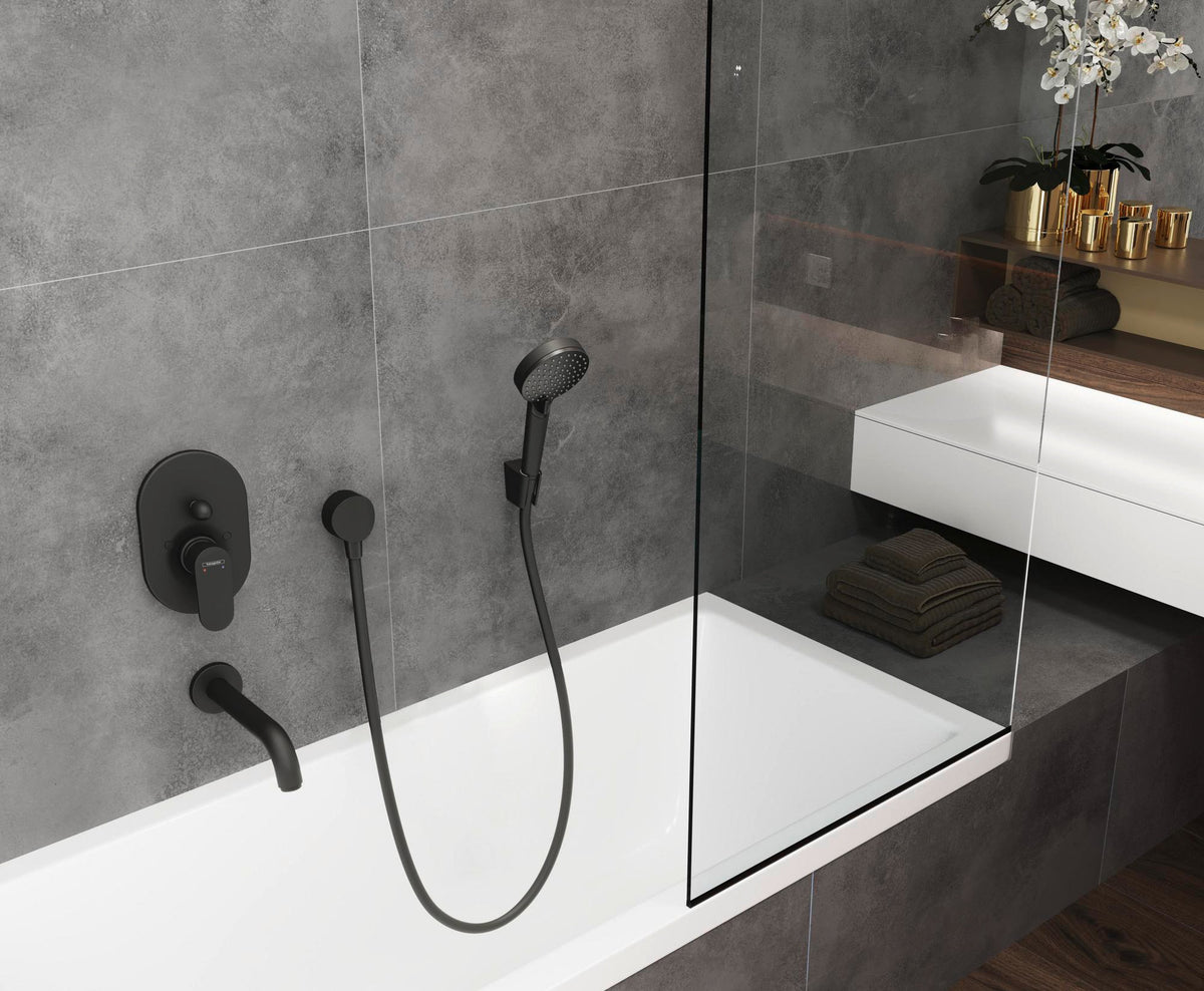 HANSGROHE Wanneneinlauf VERNIS Blend 204 mm Chrom – Wandmontage, Normalstrahl