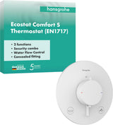 HANSGROHE Ecostat Comfort S Thermostat UP Fertigset für 2 Verbraucher mit Sicherungskombination