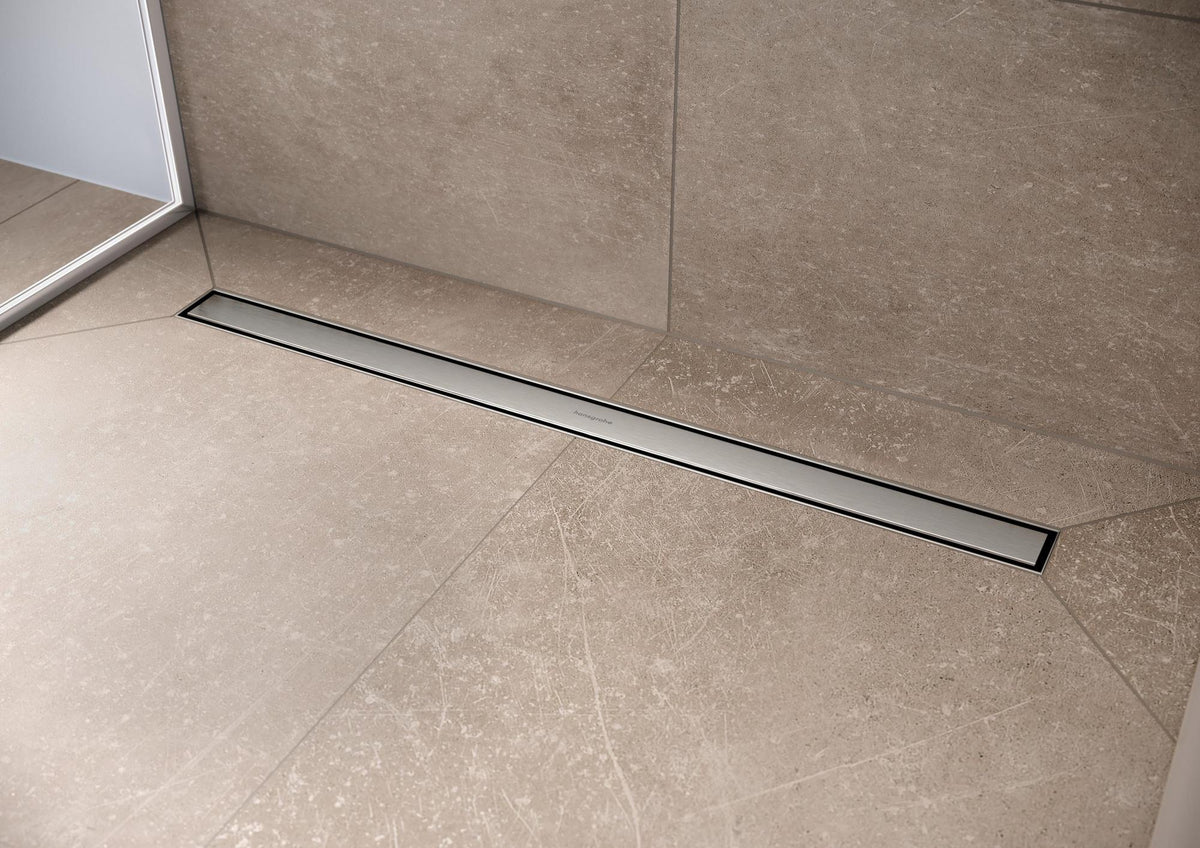 HANSGROHE RainDrain Compact Duschrinne 1200 mm Edelstahl Komplettset