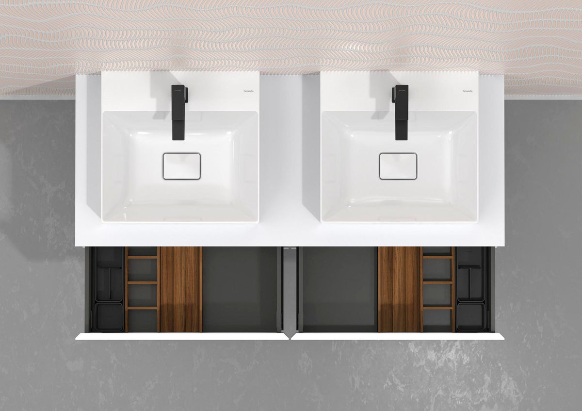 HANSGROHE IntraStoris Schubkasteninneneinteilung Basis Set 100/345 mattschwarz für Xelu & Xevolos