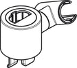 AXOR Citterio E Schieber für Brausestange – Chrom, Kunststoff, präzise Höhenverstellung