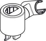 AXOR Citterio E Schieber für Brausestange – Chrom, Kunststoff, präzise Höhenverstellung