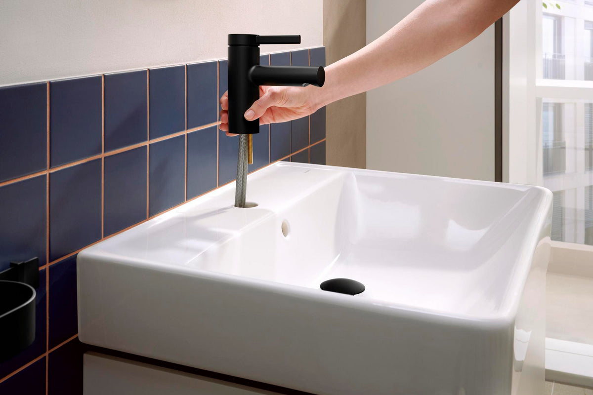 Hansgrohe Zesis S Waschtisch-Einhebelmischer 70 mm mit Metall-Zugstangen-Ablaufgarnitur verchromt