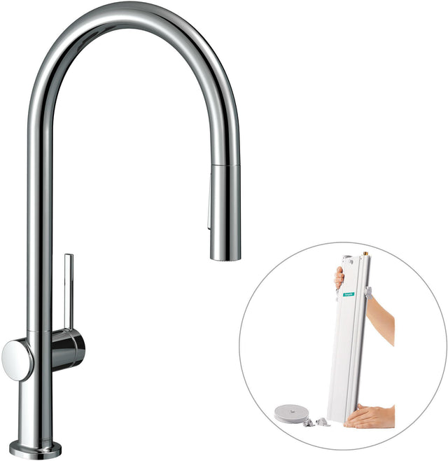HANSGROHE Talis M54 210 Spültischmischer mit Ausziehbrause und sBox in Chrom