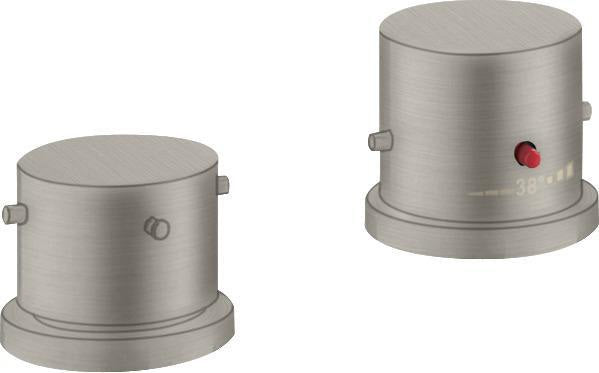 AXOR STARCK 2-Loch-Wannenrandarmatur mit Thermostat, Chrom – DN 15, 2 Verbraucher