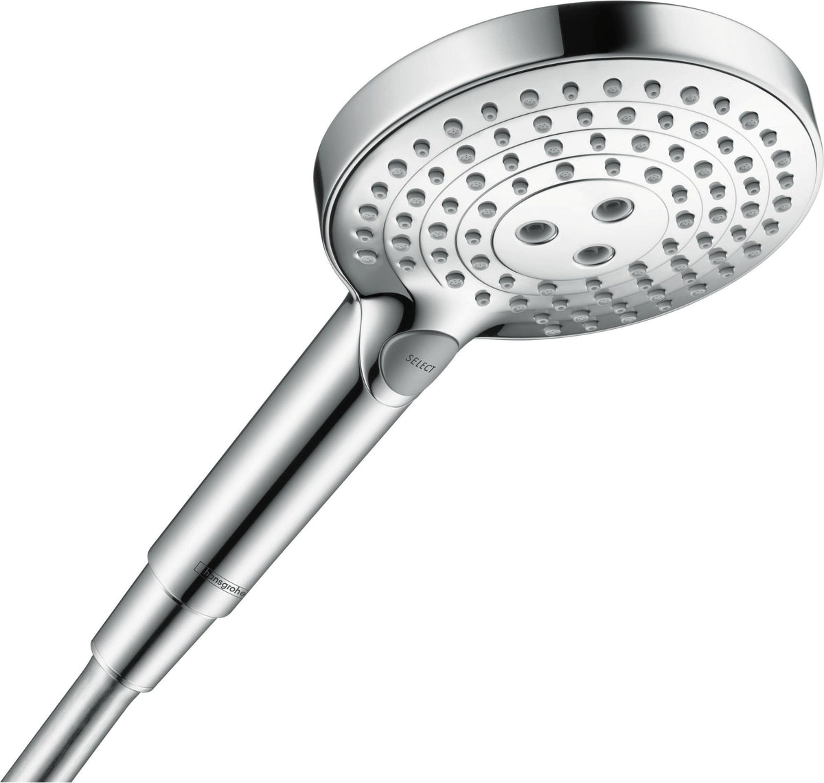 HANSGROHE Raindance Select S 120 3jet Handbrause chrom 125 mm – 3 Strahlarten mit Select-Taste