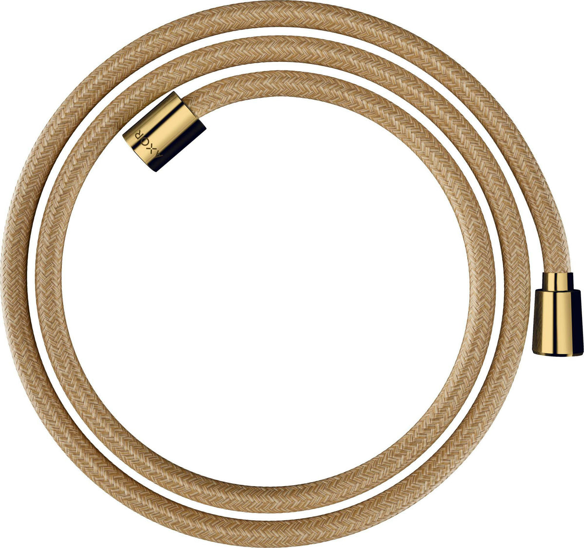 AXOR ShowerSolutions Textilbrauseschlauch 160 cm mit konischer und zylindrischer Mutter, Chrom