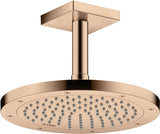 AXOR Kopfbrause 245 1 Jet EcoSmart Chrom – Rain-Duschkopf für Wand- und Deckenmontage
