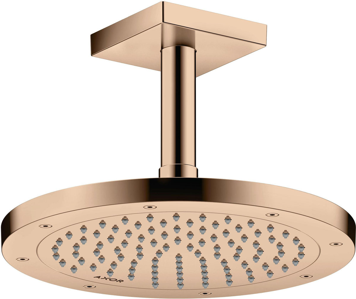AXOR Kopfbrause 245 1jet EcoSmart Chrom – 245 mm Rain Strahl für Wand- und Deckenmontage