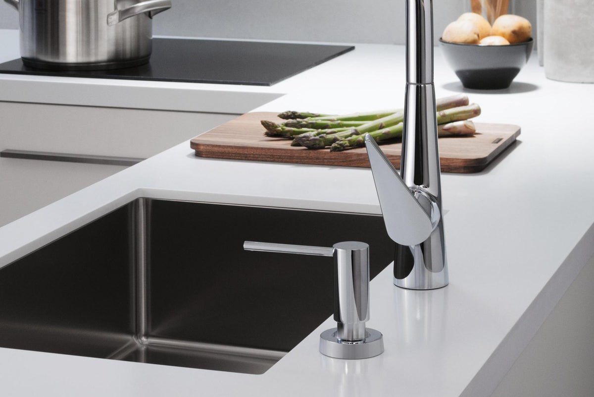 HANSGROHE Unterbauspüle S719-U660 Edelstahl 660 mm – Einzelbecken ohne Hahnloch
