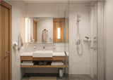 HANSGROHE AddStoris Glashalter Wandmontage Chrom – Mattglas Zahnputzbecher-Halter mit verdeckter Befestigung