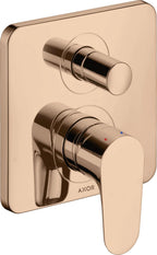 ohne Umsteller / polished red gold / UP m integ Sich-kom