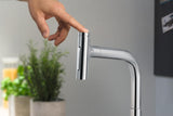 HANSGROHE Metris Select M71 Spültischmischer 200 Select 2jet mit Ausziehbrause und sBox, chrom