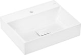 HANSGROHE Xevolos E Aufsatz-Handwaschbecken 600x480mm weiß SmartClean