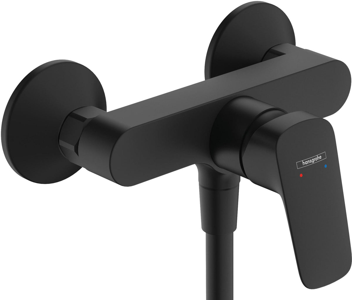 Hansgrohe Logis Brausemischer DN 15 Aufputz Chrom – Einhandhebelmischer mit Temperaturbegrenzung