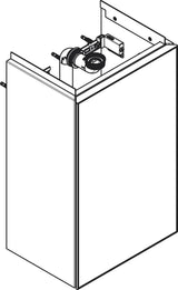 HANSGROHE Xevolos E Waschtischunterschrank 340 mm, Anschlag rechts, schiefergrau matt – grifflos mit PushOpen