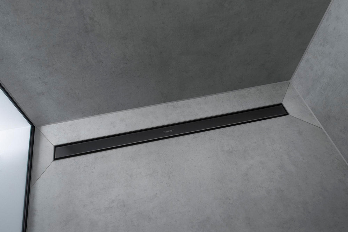 HANSGROHE RainDrain Match Duschrinne 600 mm mattschwarz höhenverstellbar