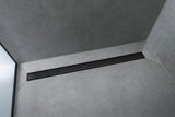 HANSGROHE RainDrain Match Duschrinne 600 mm mattschwarz höhenverstellbar