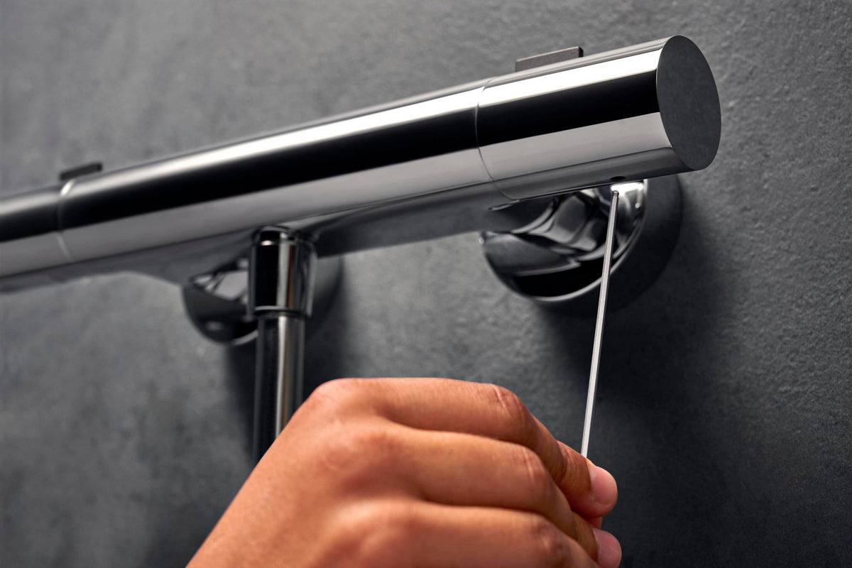 HANSGROHE Ecostat Fine Brausethermostat Aufputz mit thermischer Desinfektion, Chrom