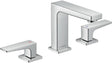 HANSGROHE Metropol 110 3-Loch-Waschtischarmatur Chrom mit Push-Open Ablaufgarnitur DN 15