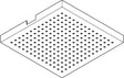 AXOR Dekorplatte für Starck Kopfbrause 240 x 240 mm in Chrom