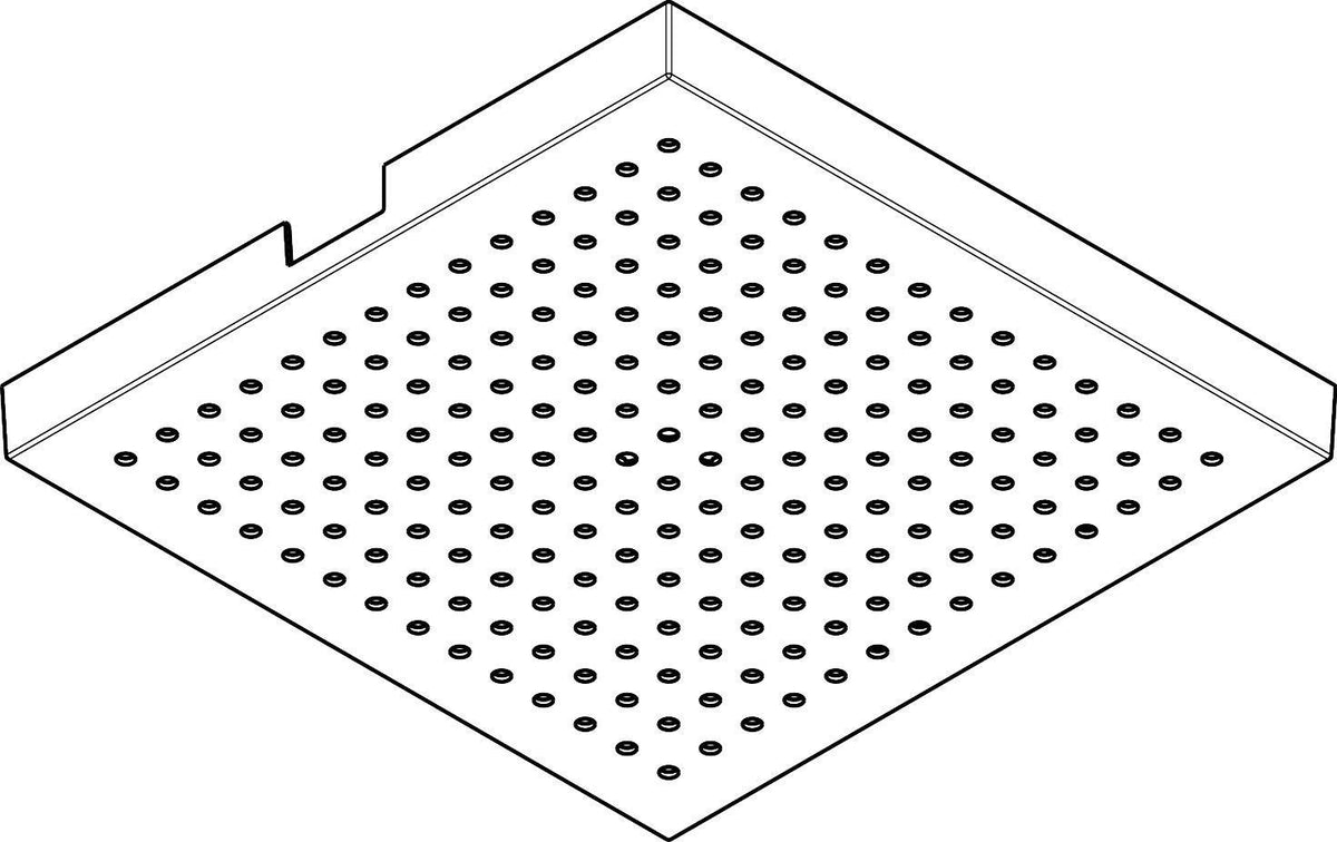 AXOR Dekorplatte für Starck Kopfbrause 240 x 240 mm in Chrom