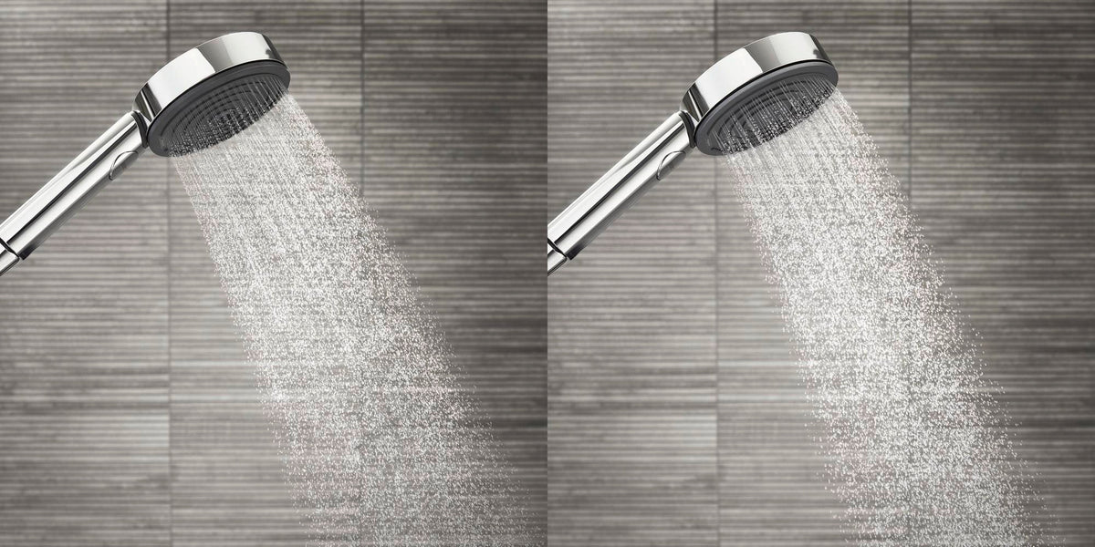 AXOR Pulsify Select S Handbrause 105 mm Chrom – 3 Strahlarten mit PowderRain & Select-Taste