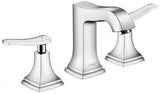 HANSGROHE METROPOL CLASSIC 3-Loch Waschtischarmatur DN 15 mit Zugstangen-Ablaufgarnitur, chrom