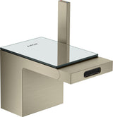 AXOR MYEDITION Einhebel-Bidetmischer ohne Platte polished gold optic mit Push-Open Ablaufgarnitur