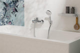 Hansgrohe Zesis S Wannenmischer Aufputz Chrom – 2 Verbraucher, Temperaturbegrenzung