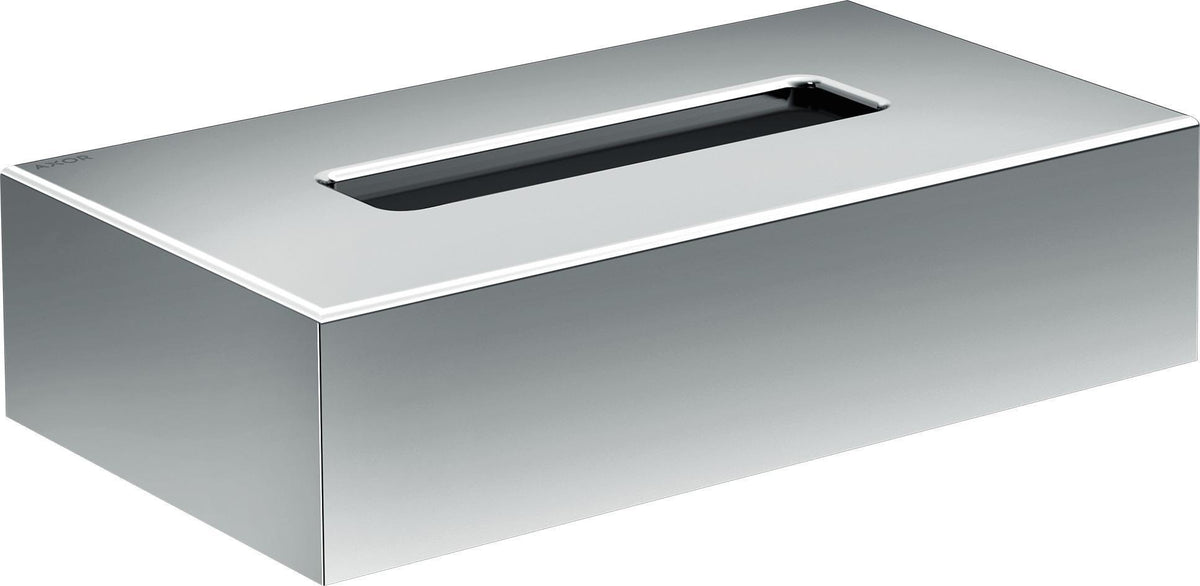 AXOR Universal Circular Kosmetiktuchbox in Chrom – Wandmontage mit verdeckter Befestigung