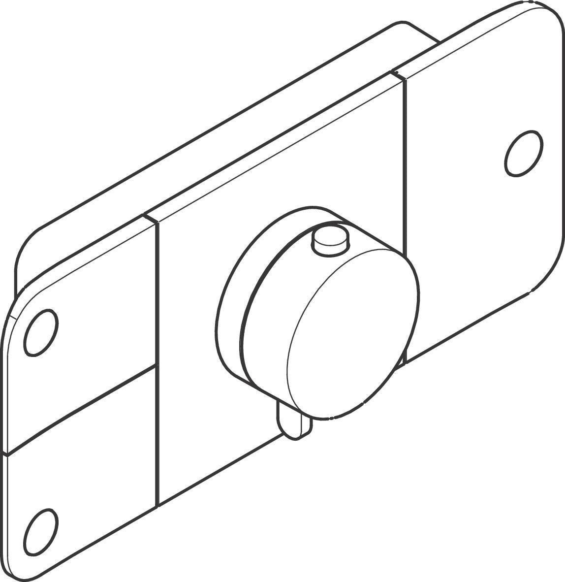 AXOR One Thermostatmodul für 3 Verbraucher – Chrom, Select-Tasten, Eco-Funktion