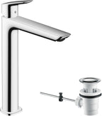 chrom / Einhandhebelmischer / Pop-up-Ventil mit vertikalem Hebel
