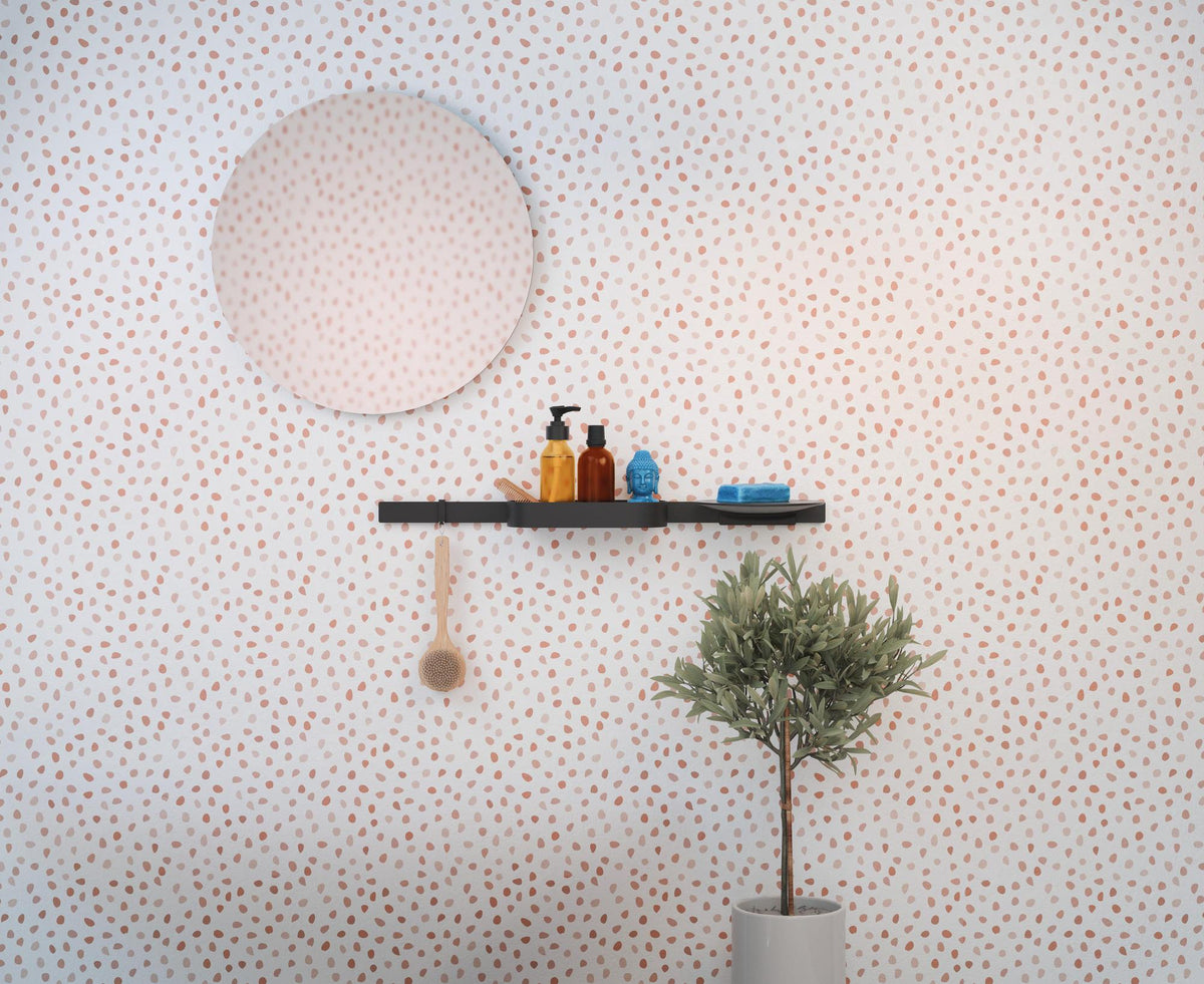 Hansgrohe WallStoris Wandleiste 700 mm mattschwarz – Flexibel kleben oder bohren