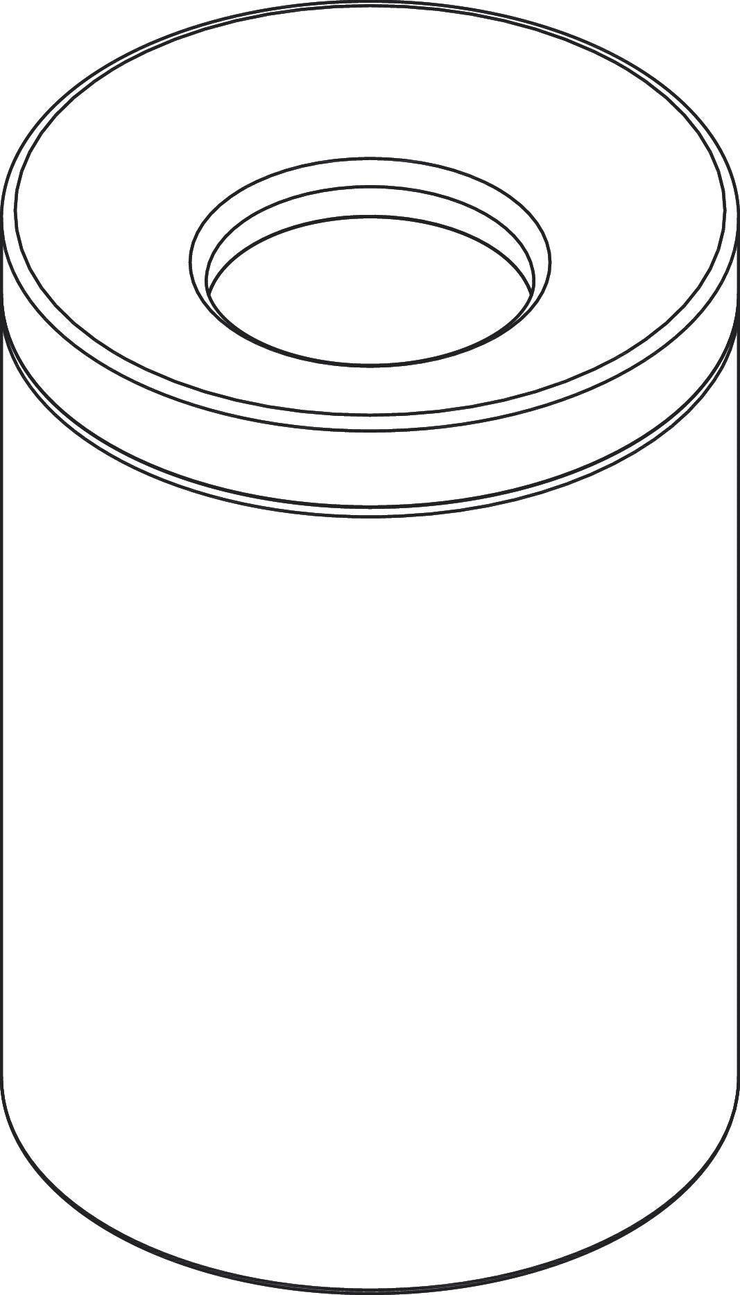 AXOR Universal Circular Abfalleimer 5 Liter Chrom – freistehend mit herausnehmbarem Einsatz