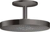 AXOR ONE 280 2jet Kopfbrause mit Deckenanschluss, chrom, 2 Strahlarten, PowderRain, Antikalk